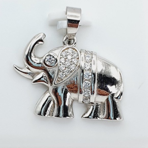 925 Sterling Silver Cubic Zirconia Pendant, U19254483 - Picture 9 of 11